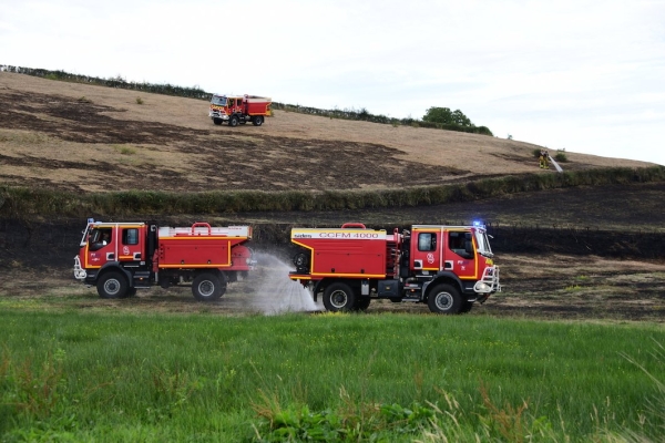 Deux hectares ravagés par les flammes aux portes du Creusot 