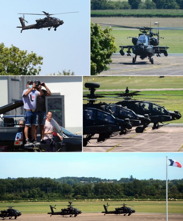 Débarquement en force d'hélicoptères de l'armée américaine en Bourgogne