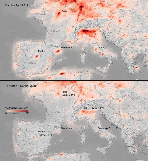 La pollution de l'air baisse dans des grandes villes en Europe