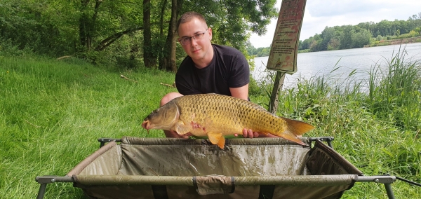 Première pêche de l'année pour Quentin en Saône 