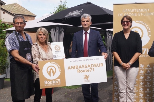 1901 est le nom du 1er ambassadeur de la Route 71 en Saône et Loire 