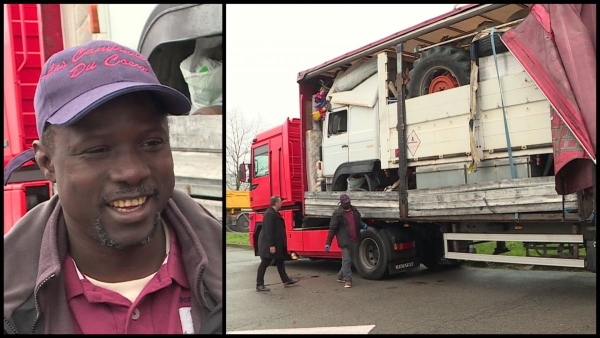 Elan de solidarité pour un routier malien immobilisé sur l'autoroute en Saône et Loire 