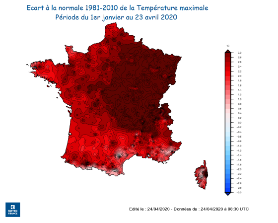 Le début d’année le plus chaud jamais mesuré en France 