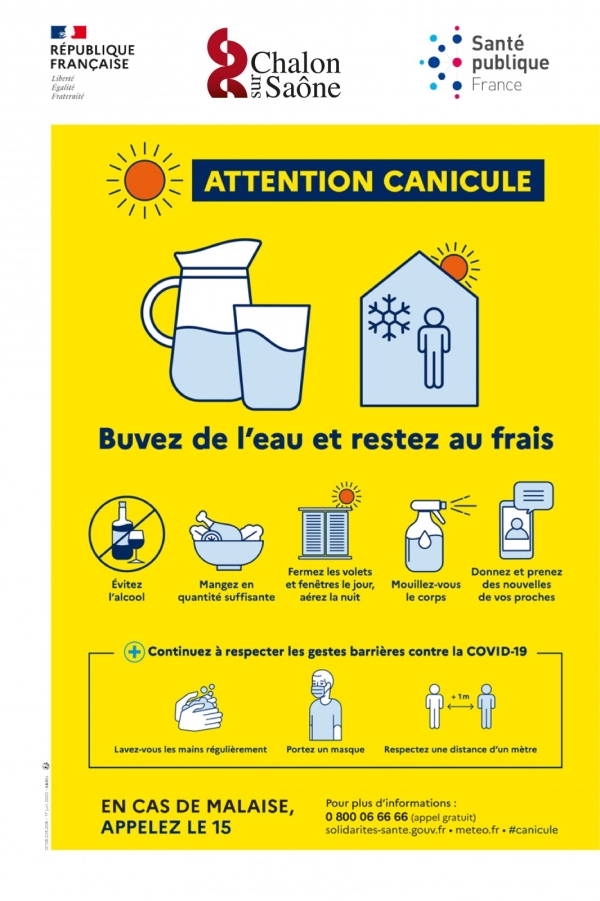 ALERTE CANICULE : NIVEAU 3 - La Maison des Seniors de Chalon sur Saône appelle tous les jours  plus de 500 personnes vulnérables