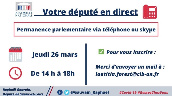 Permanence du député de Saône et Loire, Raphaël Gauvain 