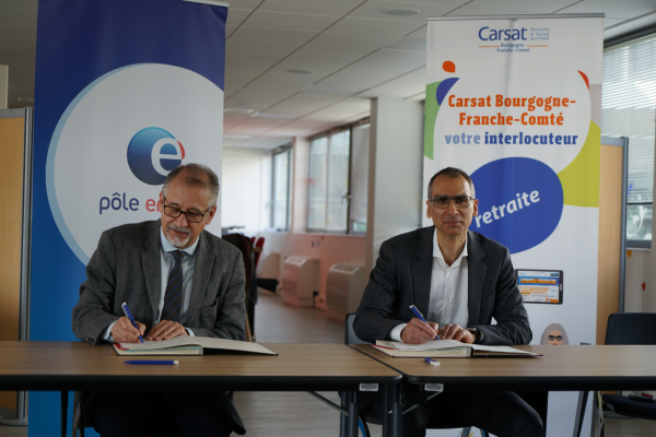 Signature d’une convention entre Pôle emploi et la Carsat BFC, pour une meilleure information des demandeurs d’emploi relative à leurs droits à la retraite