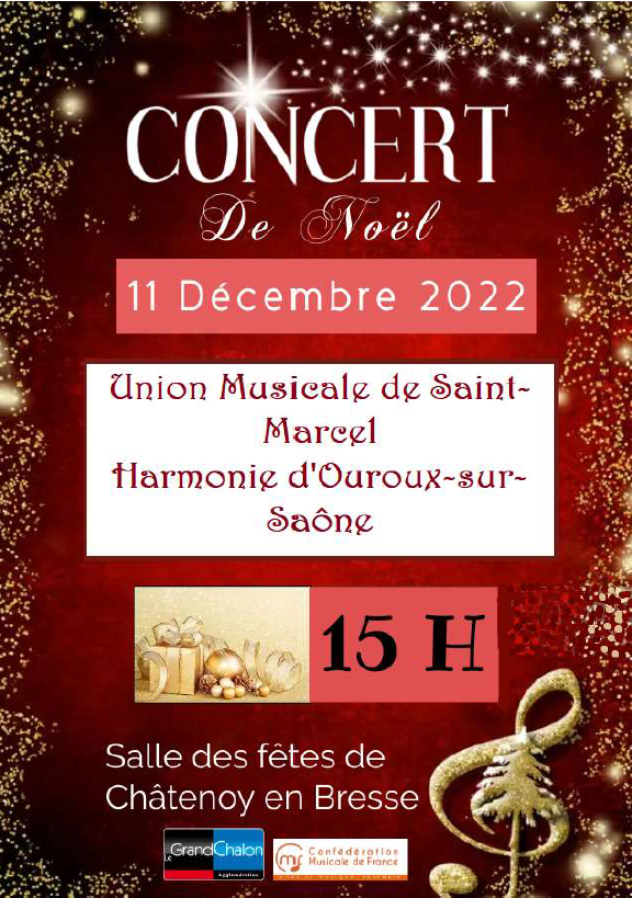 L'Union musicale de Saint-Marcel vous donne rendez-vous le 11 décembre 