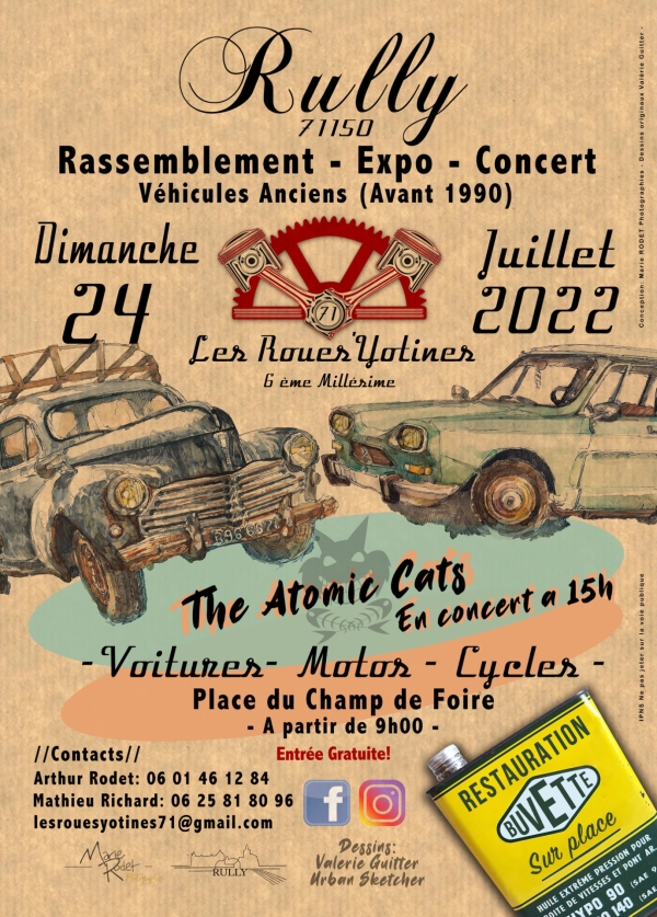 Rassemblement de véhicules anciens ce dimanche à Rully 