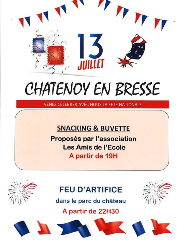 FETE NATIONALE - Ça se prépare du côté de Châtenoy en Bresse