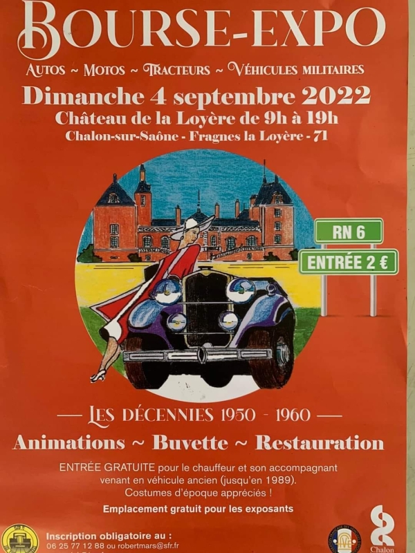 Dimanche, c'est aussi la bourse-expo au Château de la Loyère 