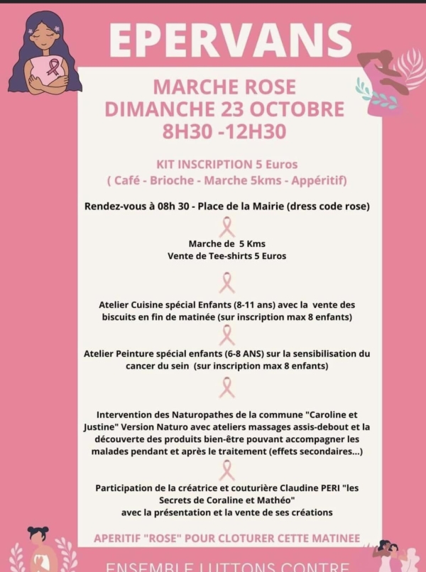 OCTOBRE ROSE - Epervans se mobilise 