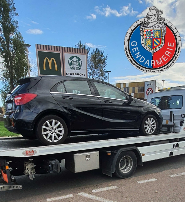 Sur l'A6, l'Autunois filait à 189 km/h... le véhicule a terminé sa course en fourrière 