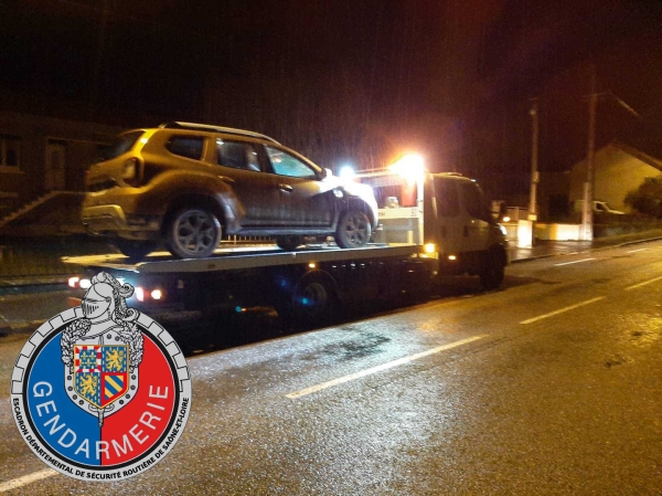 Sur la RD 994, au volant de son Duster, l'aiguille affichait plus de 140 km/h