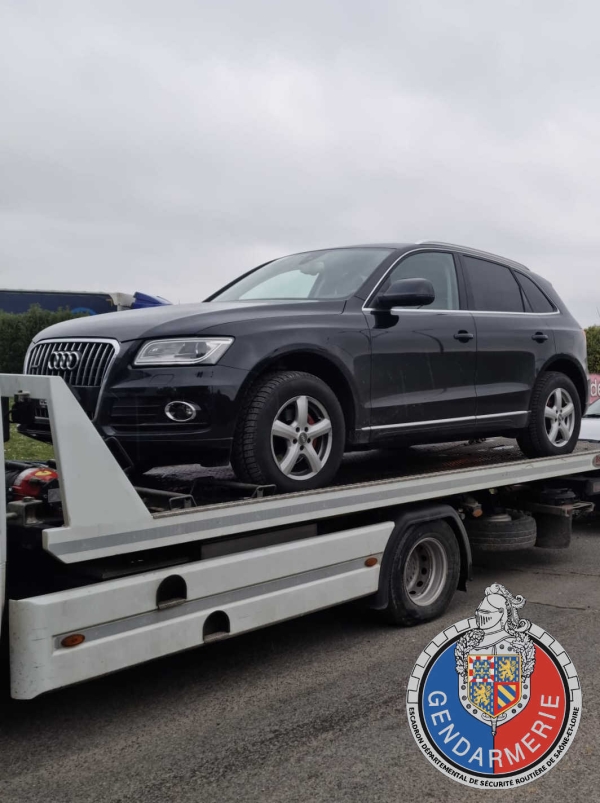 Sur la RN79, l'Audi Q5 affichait 176 km/h 