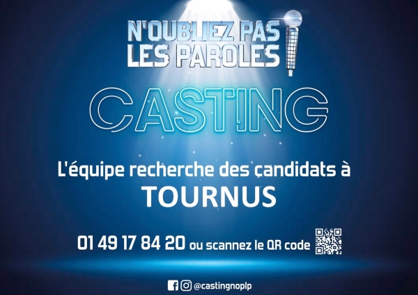 L’émission « N’oubliez pas les paroles ! »  recherche de nouveaux candidats originaires de Tournus ! 