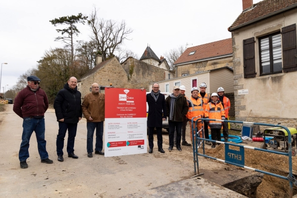 Le Grand Chalon poursuit le renouvellement des réseaux d’eau potable à Charrecey