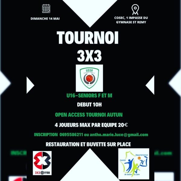 Le tournoi 3 X 3 de l'Union Sportive de Saint Rémy vous donne rendez-vous ce dimanche 