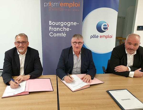 BOURGOGNE-FRANCHE-COMTÉ : L’accord régional est signé entre Pôle Emploi et Prism’emploi