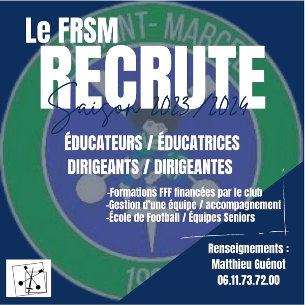 Le FRSM recrute pour la saison prochaine 