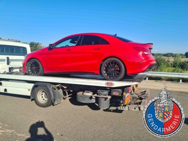 RN79 - 180 km/H au lieu des 110 autorisés... et une voiture confisquée 