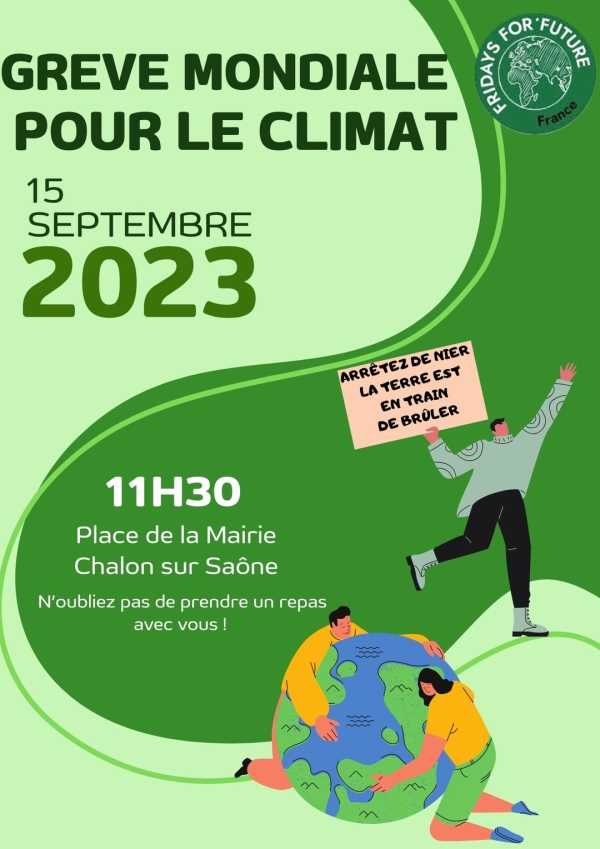 La grève mondiale pour le climat est fixée au 15 septembre ... 