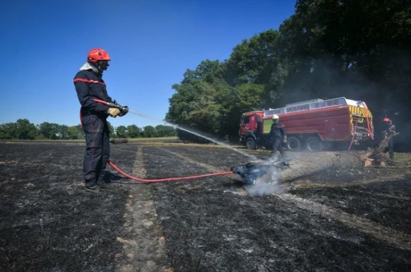 27 hectares détruits par les flammes à Donzy dans la Nièvre 