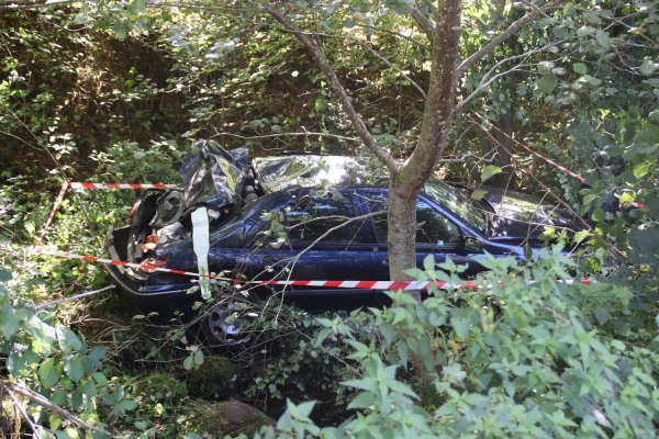 Un homme blessé dans une spectaculaire sortie de route à Auxy