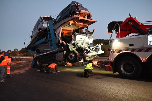 14 heures pour libérer la RCEA après le grave accident de deux poids-lourds