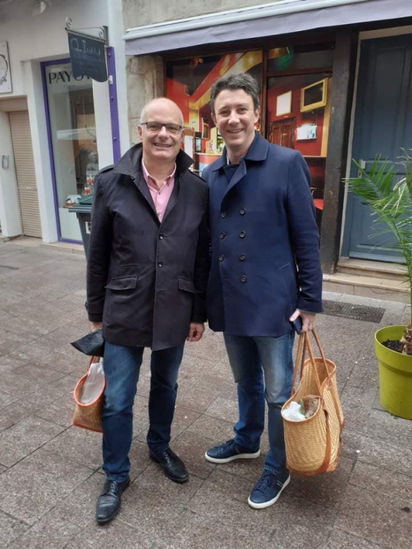 Quand le candidat à la mairie de Paris rencontre le candidat à la mairie de Chalon sur Saône ! 