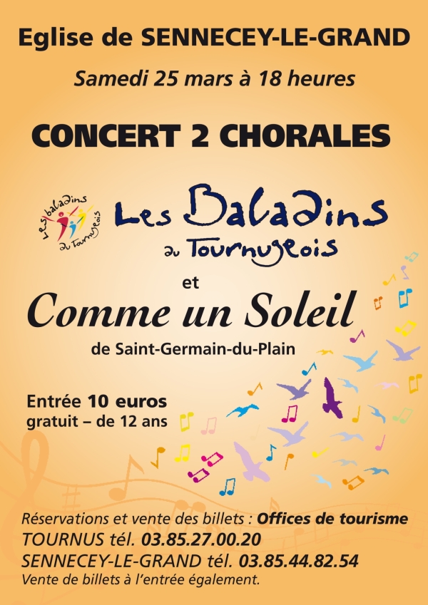 La chorale les baladins du Tournugeois en concert 