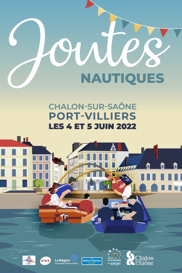 Joutes nautiques  - Une manche du championnat de France les 4 et 5 juin à Chalon sur Saône 