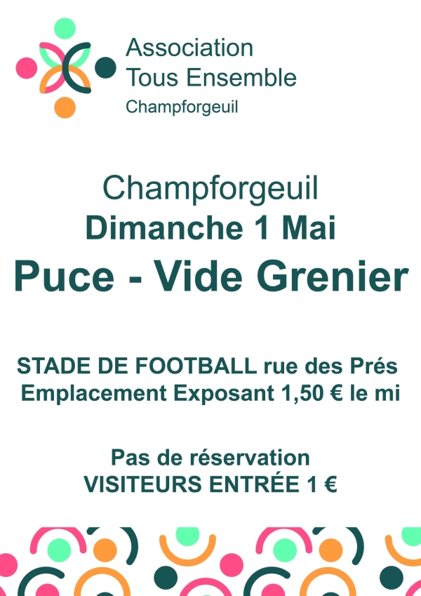 BROCANTE DU 1ER MAI - Rendez-vous est donné à Champforgeuil 