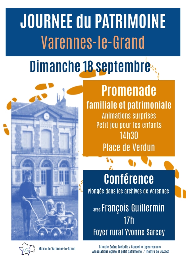 JOURNEE DU PATRIMOINE - Varennes le Grand propose ce dimanche 