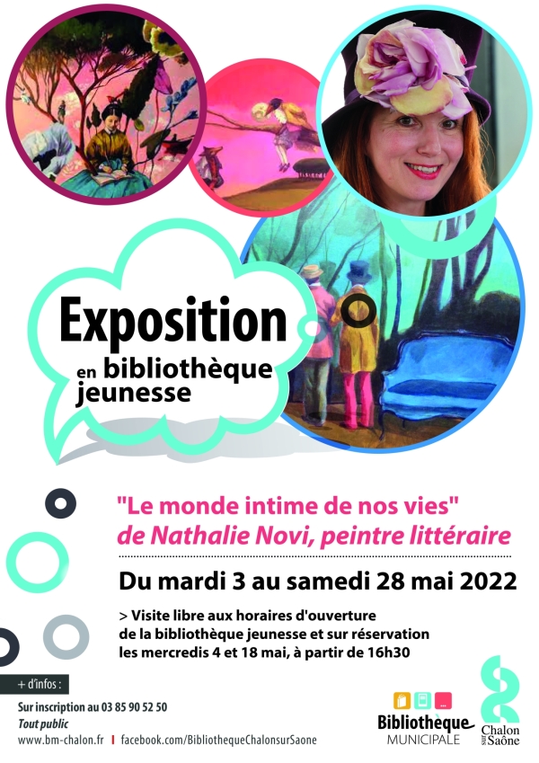 La Bibliothèque jeunesse de Chalon accueille une exposition de Nathalie Novi intitulée "Le monde intime de nos vies"