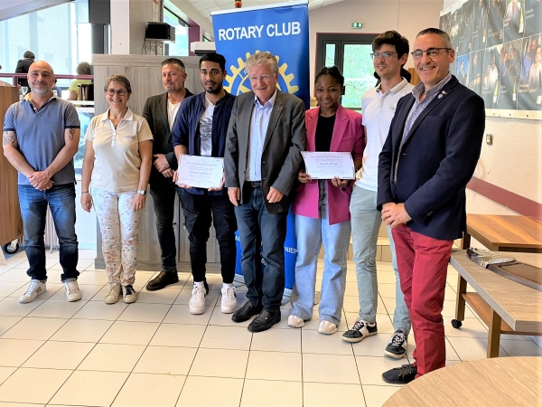 Deux élèves du CIFA de Mercurey, ô combien méritants, reçoivent le Prix de l’apprentissage du Rotary Chalon Bourgogne Niépce 