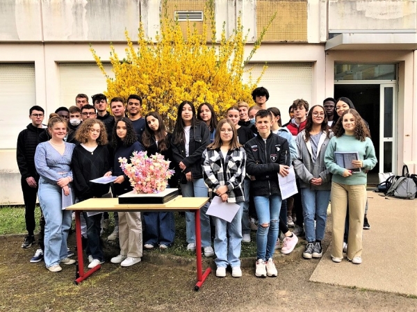 La classe 3e4 du Collège Pasteur primée au Concours national de la Résistance et de la Déportation