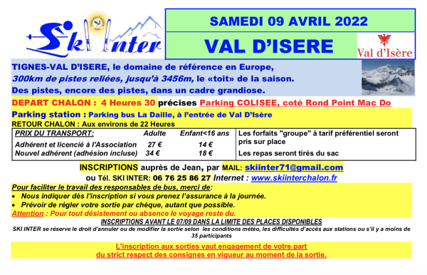 Dixième et dernière sortie pour Ski Inter 