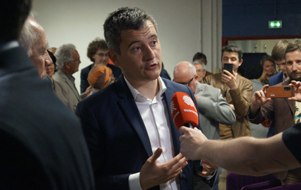 Gérald Darmanin venu défendre le bilan du Président-candidat à Montceau les Mines