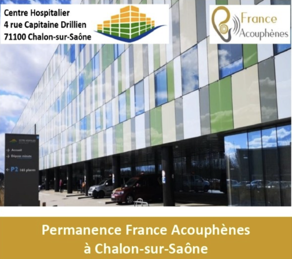 Les prochaines permanences de France Acouphènes à Chalon-sur-Saône