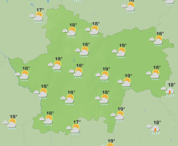Ciel voilé et averses orageuses cette semaine en Saône et Loire
