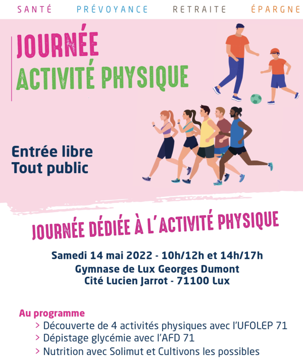 Journée dédiée à l'activité sportive - Rendez-vous à Lux le 14 mai ! 