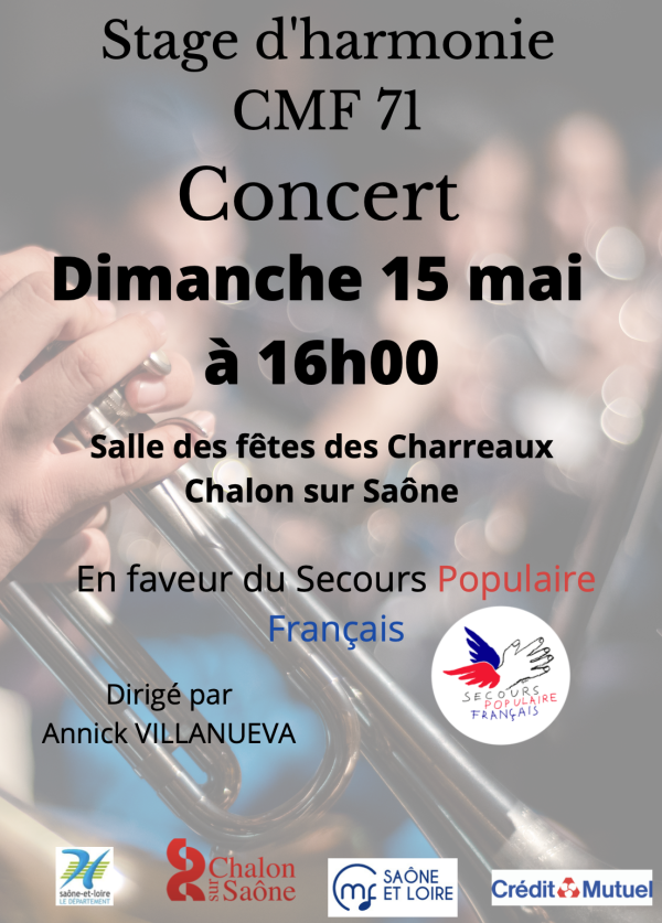 Un concert ce dimanche au profit du Secours Populaire