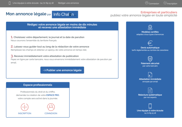 Un partenariat entre Mon annonce légale  et info-chalon.com 