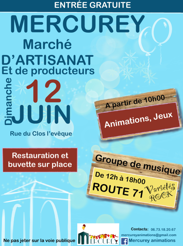 Mercurey vous donne rendez-vous pour son marché d'artisans et de producteurs locaux