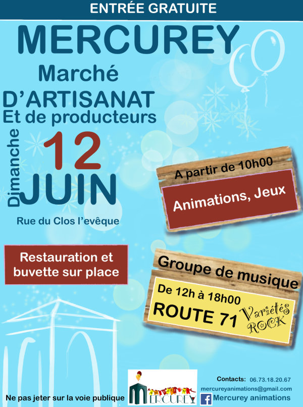 Mercurey vous donne rendez-vous pour son marché d'artisans et de producteurs locaux 