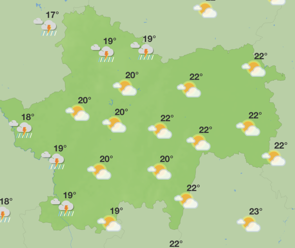 Encore quelques journées orageuses en Saône et Loire... mais le beau arrive ! 