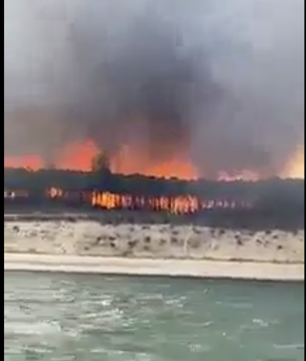 Images impressionnantes du brasier qui frappe la Gironde 