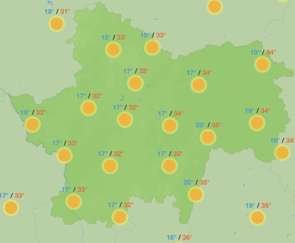 Les chaleurs s'installent durablement en Saône et Loire 