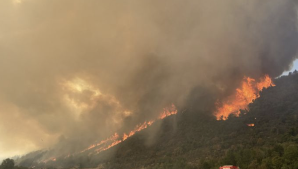 Feux au Lac de Vouglans dans le Jura : les habitants de Menouille évacués, le feu "au pied des maisons"