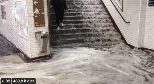 Pluies diluviennes et orages sur Paris 